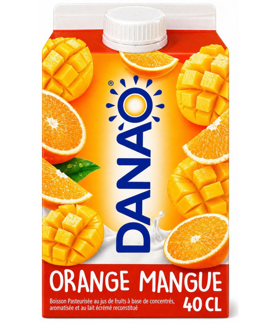 BOISSON LACTÉE ORANGE MANGUE DANAO 40CL