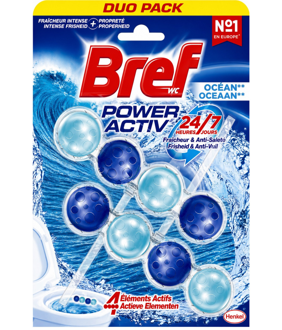 BLOC WC BREF POWER ACTIV OCÉAN 2 X 50G