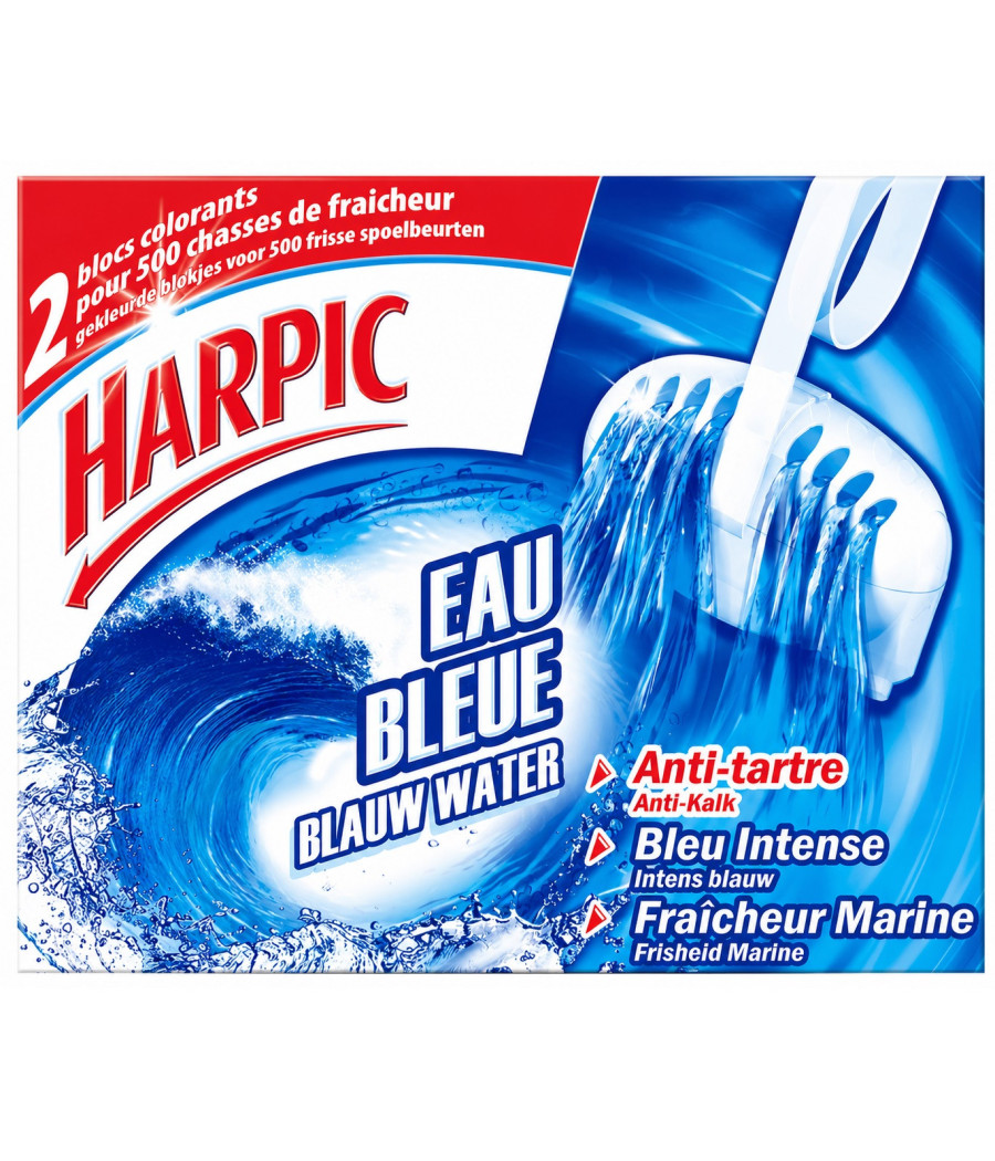 BLOC WC EAU BLEUE HARPIC X2