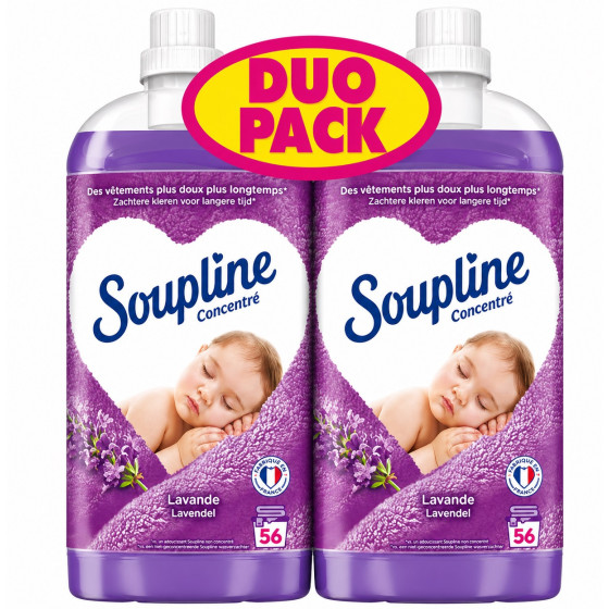 ADOUCISSANT CONCENTRE LAVANDE SOUPLINE 2X1.3L