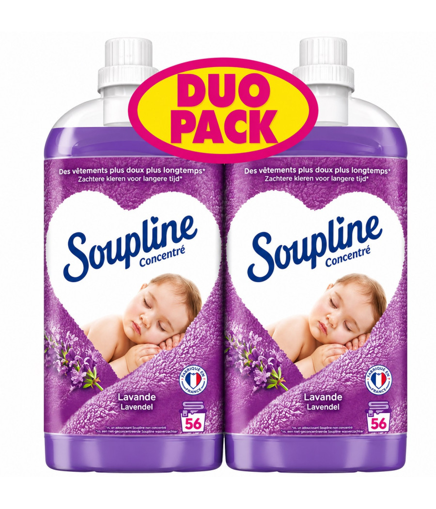 ADOUCISSANT CONCENTRE LAVANDE SOUPLINE 2X1.3L