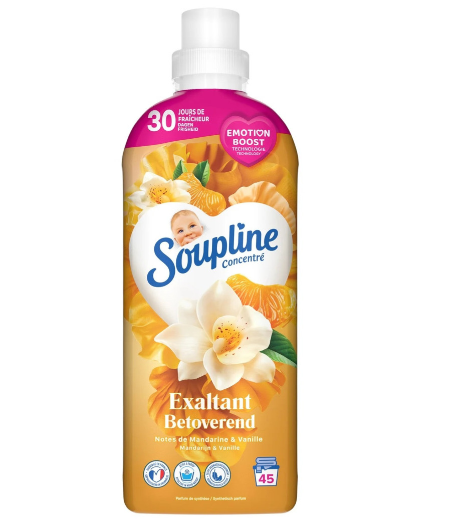ADOUCISSANT SOUPLINE MANDARINE VANILLE 1,35L