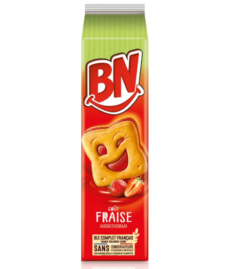 BISCUITS FOURRES BN GOUT FRAISE 285G