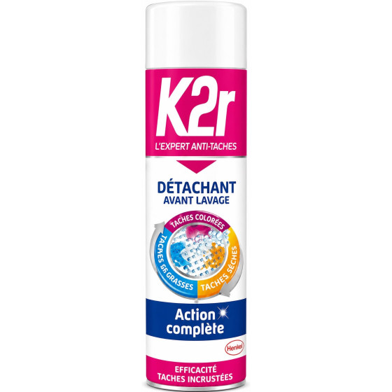 SPRAY DÉTACHANT K2R AÉROSOL AVANT LAVAGE 400ML