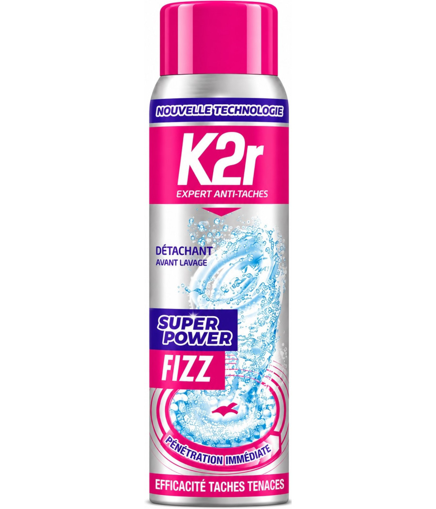 SPRAY DÉTACHANT K2R AÉROSOL SUPER POWER FIZZ 300ML