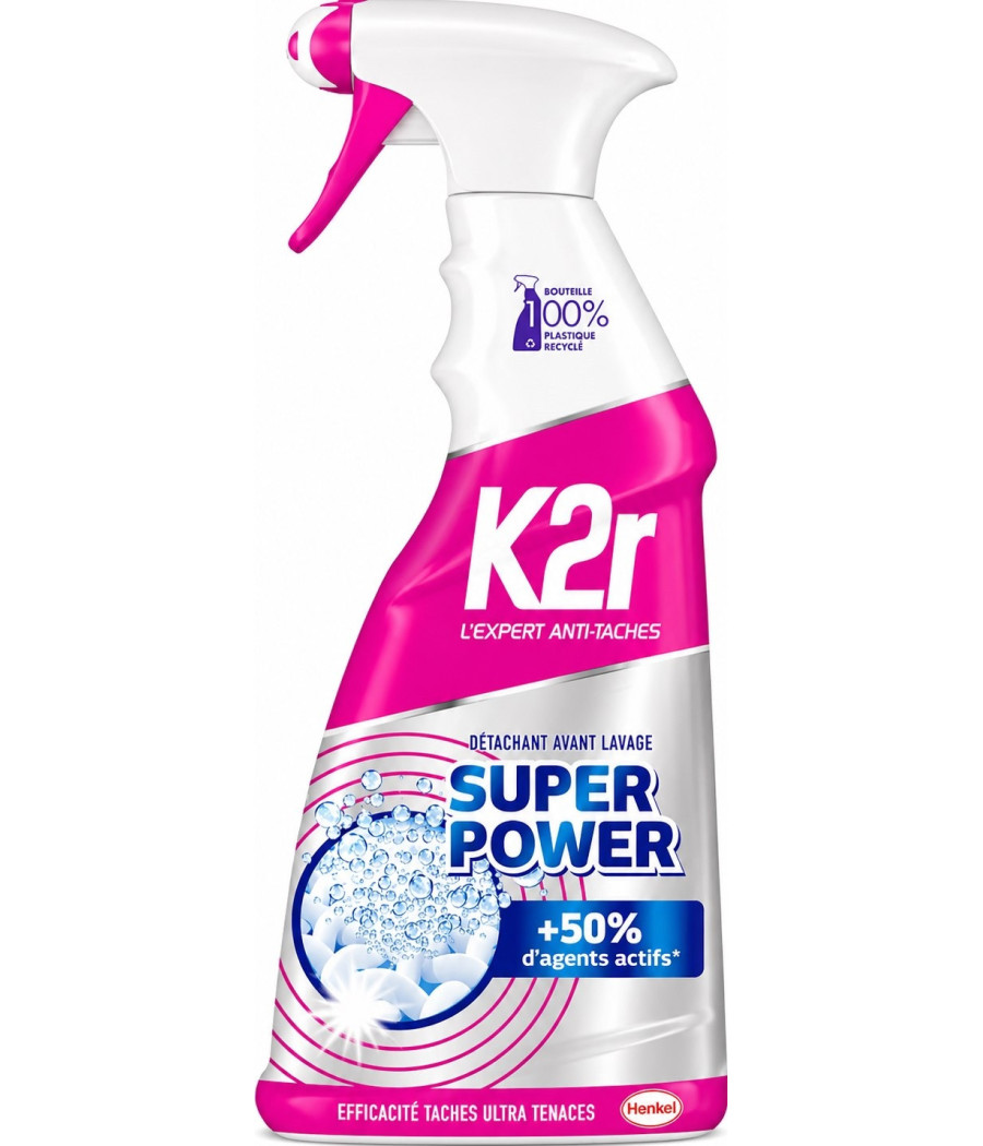 SPRAY DÉTACHANT K2R AVANT LAVAGE SUPER POWER 550ML