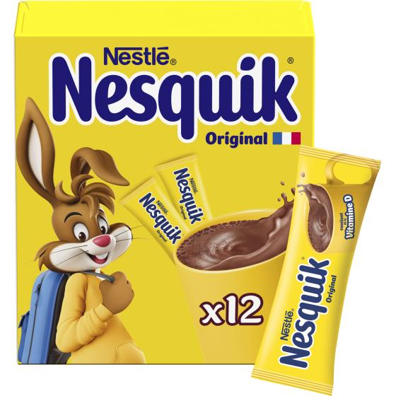 STICKS CHOCOLAT EN POUDRE NESQUIK 12 X 13,5G
