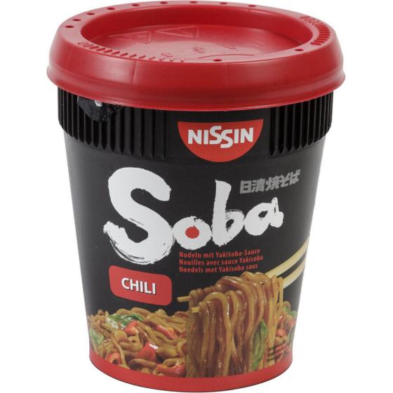 NOUILLES INSTANTANEES SAVEUR CHILI SOBA NISSIN 92G