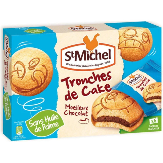 TRONCHE DE CAKE CHOCOLAT ST MICHEL 175G