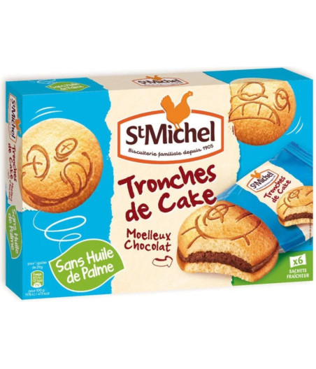TRONCHE DE CAKE CHOCOLAT ST MICHEL 175G