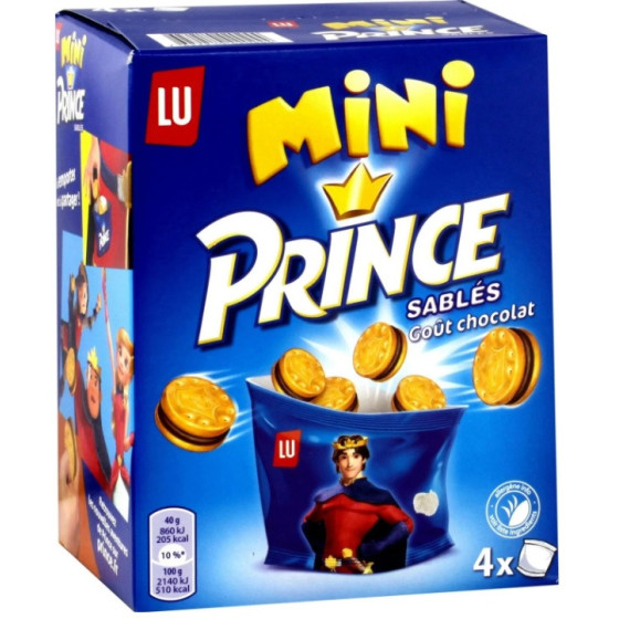 MINI PRINCE SABLES GOUT CHOCOLAT LU 160G