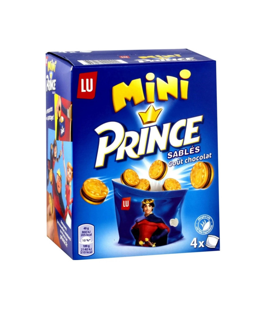 MINI PRINCE SABLES GOUT CHOCOLAT LU 160G