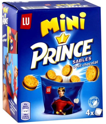 MINI PRINCE SABLES GOUT CHOCOLAT LU 160G
