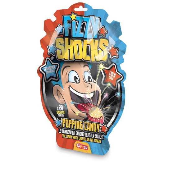 BONBONS FIZZY SHOCKS POPPING CANDY X20 30G