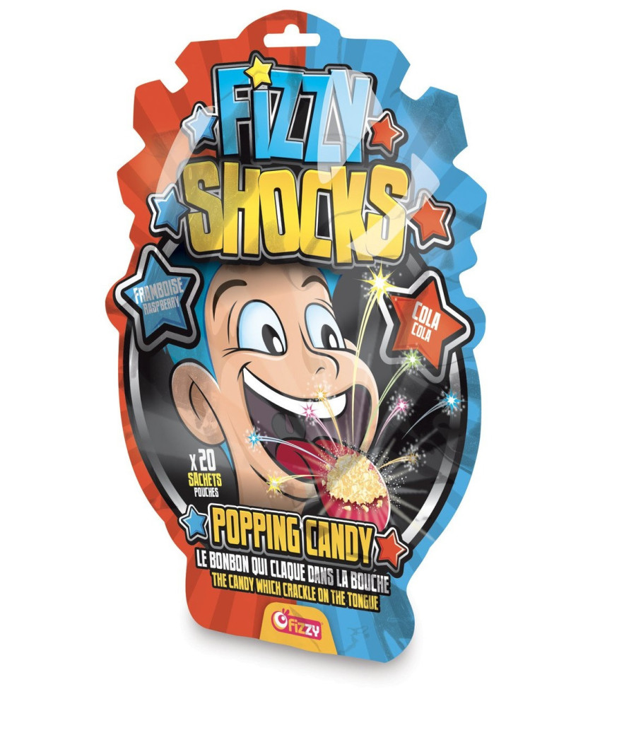 BONBONS FIZZY SHOCKS POPPING CANDY X20 30G