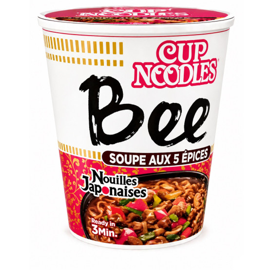 NOUILLES INSTATANÉES BEE SAVEUR BOEUF 5 ÉPICES 64G