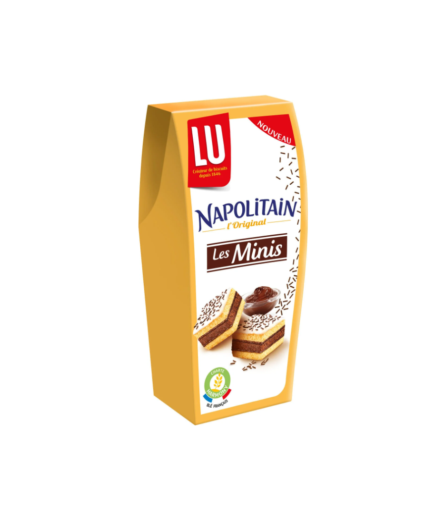 LES MINIS NAPOLITAIN LU  BOÎTE DE 90 G