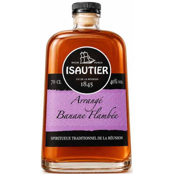 RHUM ARRANGE BANANE FLAMBEE ISAUTIER 70CL