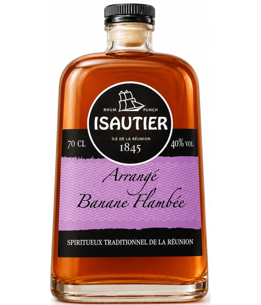 RHUM ARRANGE BANANE FLAMBEE ISAUTIER 70CL