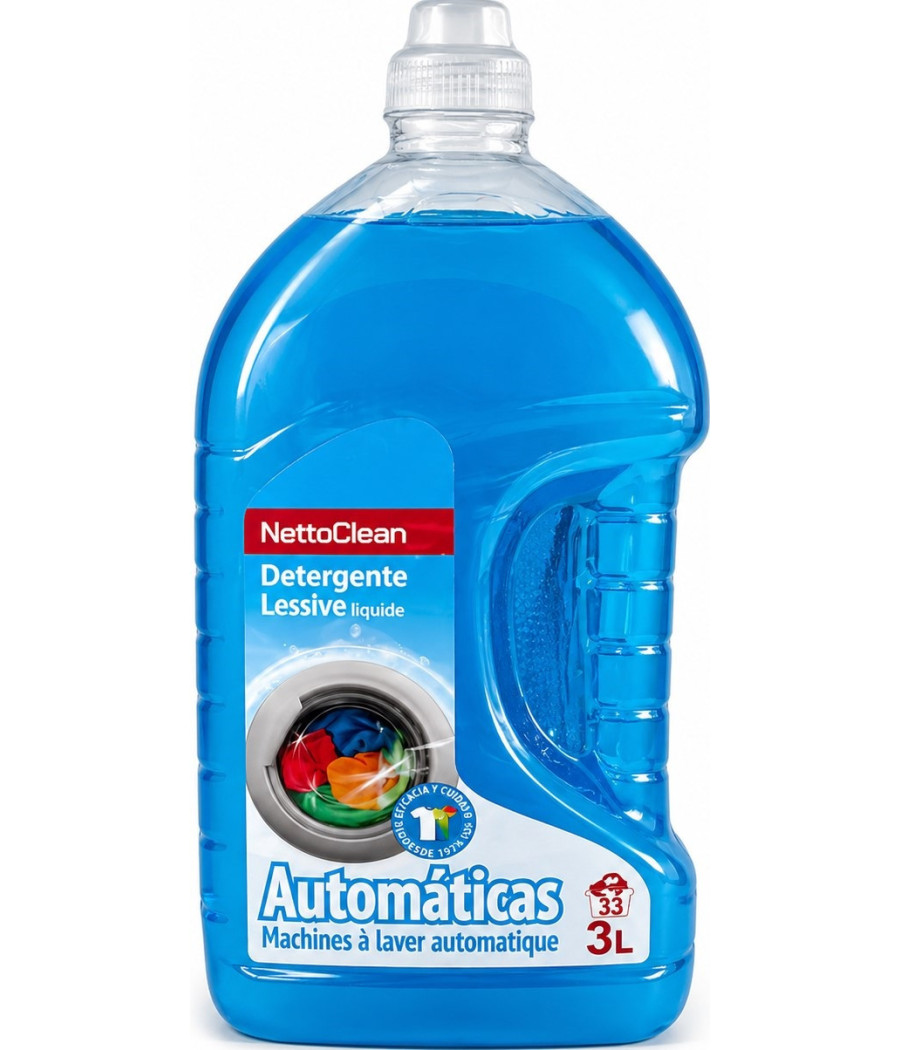 LESSIVE LIQUIDE DETERGENTE NETTOCLEAN 3L