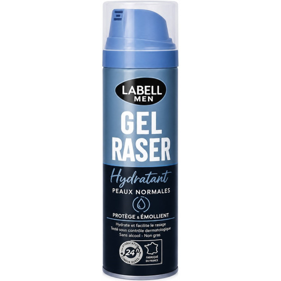 GEL À RASER LABELL MEN HYDRATANT PEAUX NORMALES 200ML
