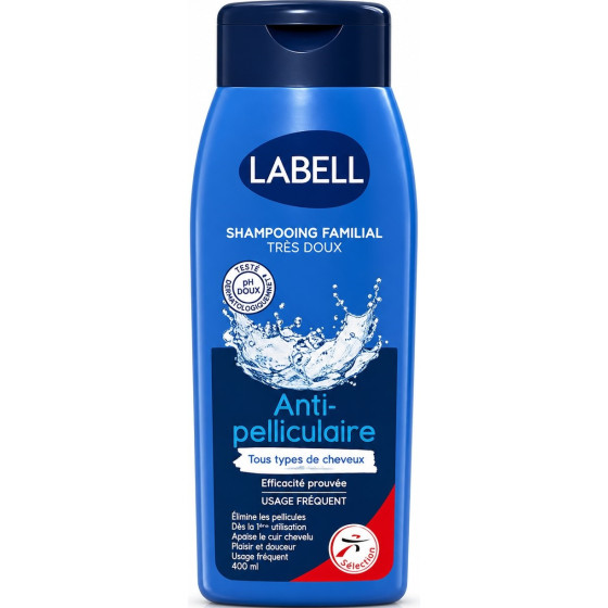 SHAMPOOING FAMILIAL TRES DOUX ANTIPELLICULAIRE LABELL 400ML