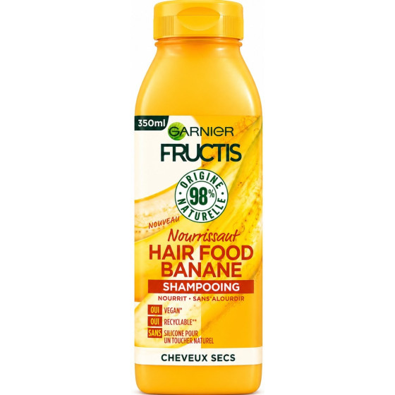 SHAMPOOING NOURRISSANT POUR CHEVEUX SECS BANANE HAIR FOOD FRUCTIS 350ML