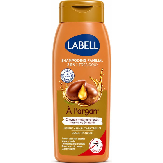 SHAMPOOING FAMILIAL 2EN1 TRES DOUX ARGAN LABELL 400ML