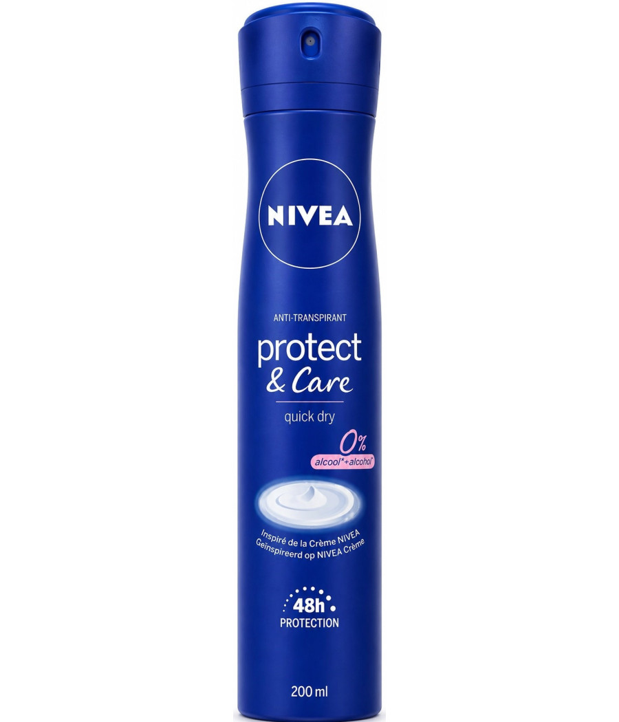 DEODORANT SPRAY ANTI-TRANSPIRANT PROCTECT&CARE NIVEA 200ML