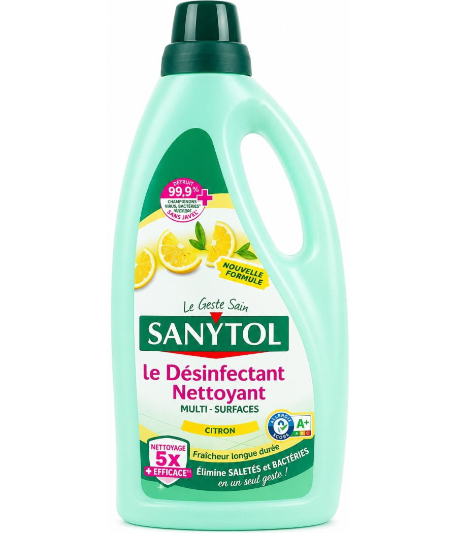 NETTOYANT MENAGER SANYTOL DÉSINFECTANT CITRON 1L