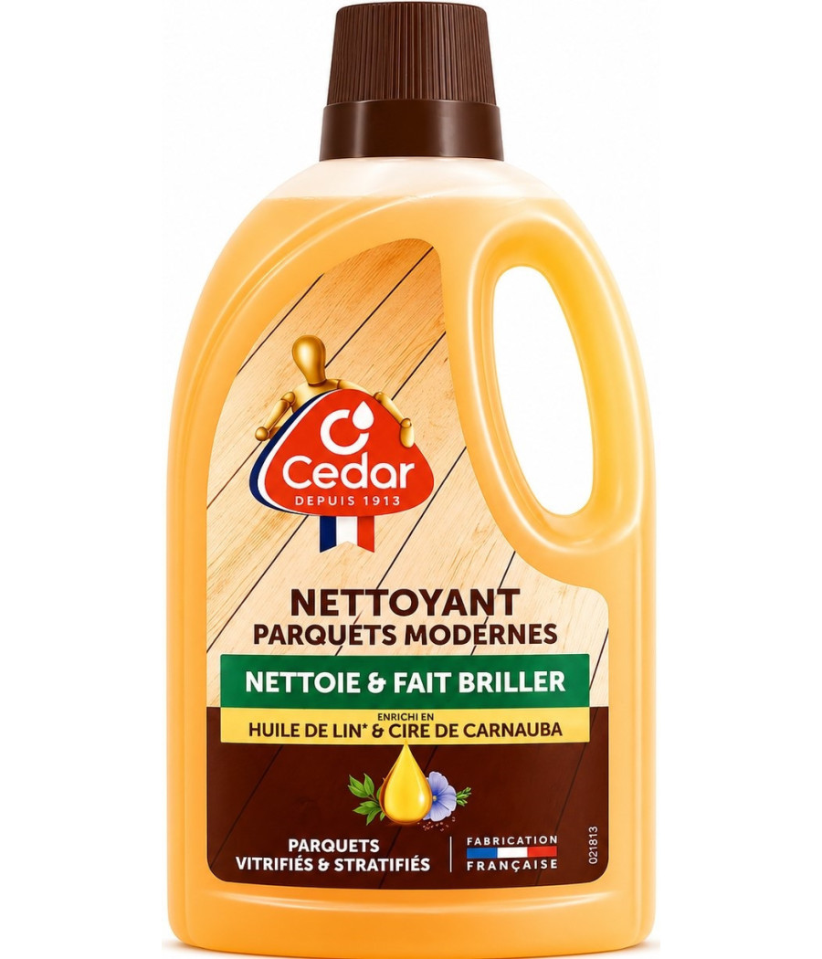 NETTOYANT PARQUET MODERNE A LA CIRE D'ABEILLE O'CEDAR 1L