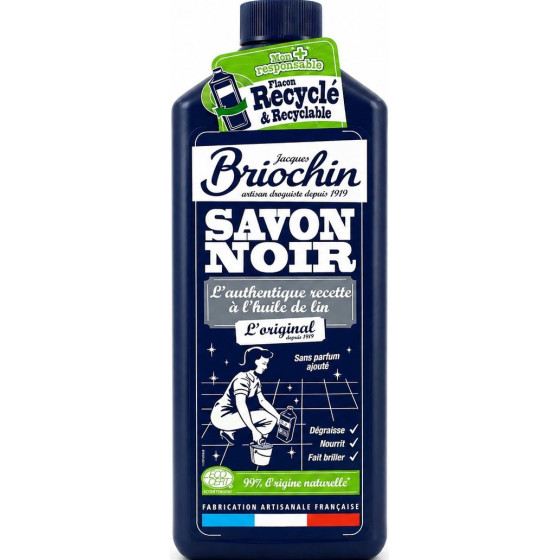 NETTOYANT SAVON NOIR LIQUIDE A L'HUILE DE LIN BRIOCHIN 1L
