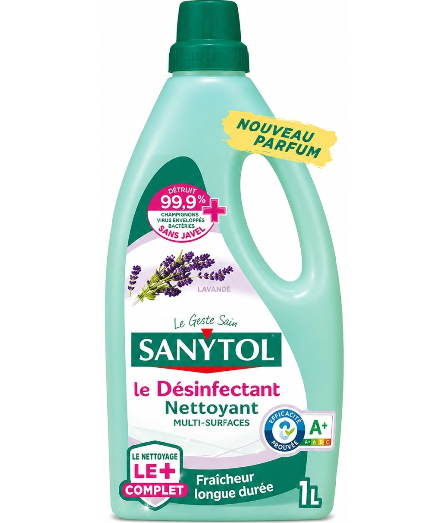 NETTOYANT SOL ET SURFACES DESINFECTANT EUCALYPTUS SANYTOL 1L