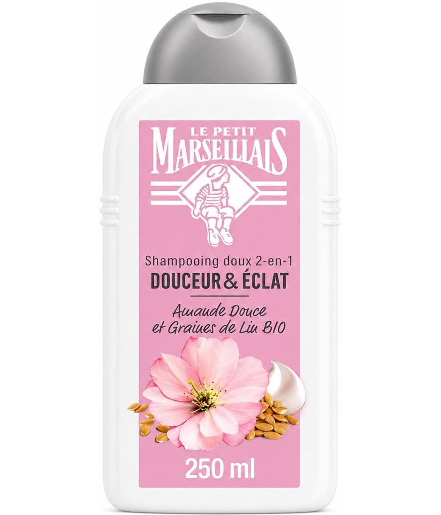 SHAMPOOING LE PETIT MARSEILLAIS AMANDE DOUCE ET GRAINES DE LIN 250ML
