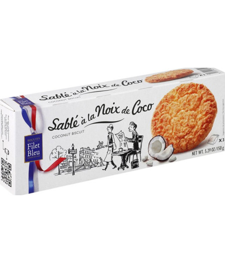 SABLE A LA NOIX DE COCO FILET BLEU 150G
