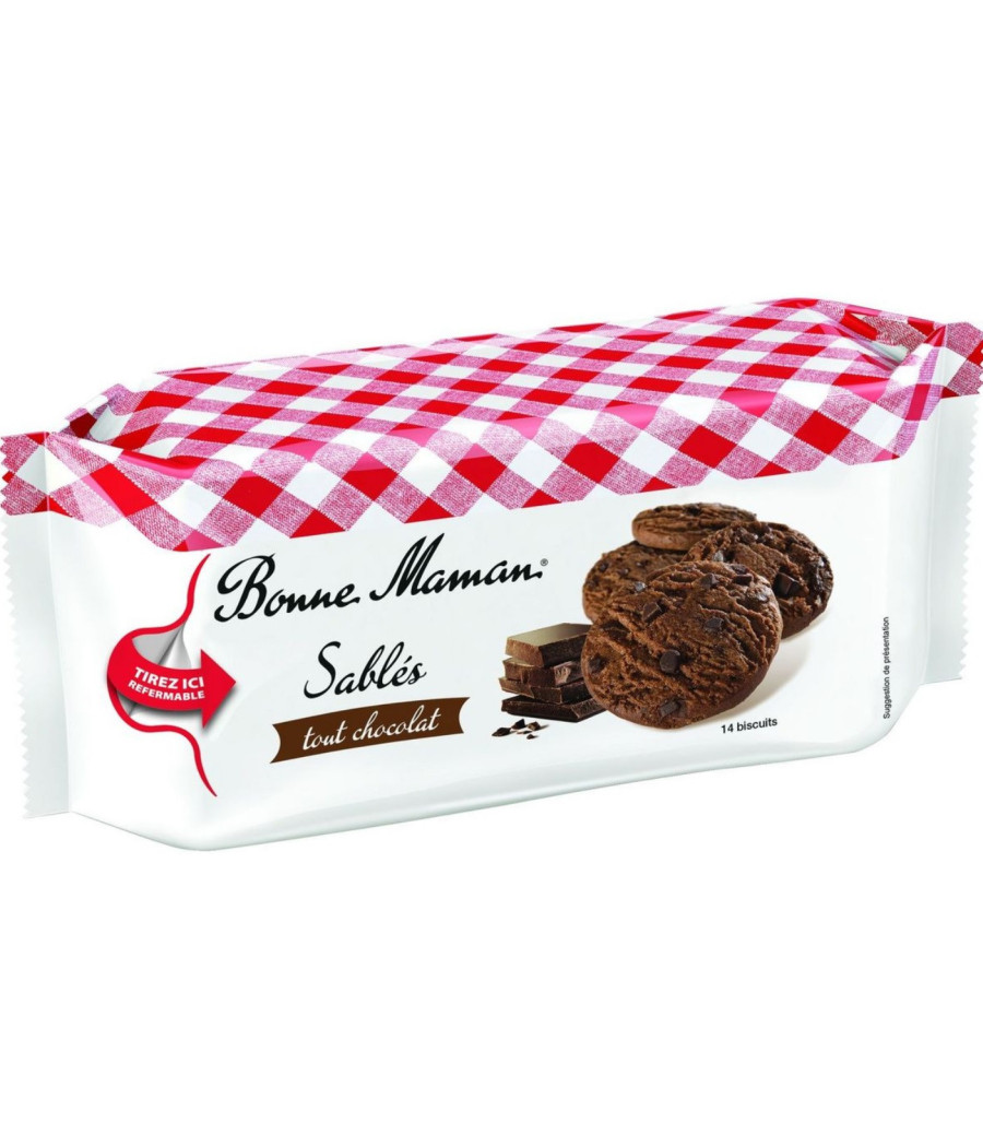 BONNE MAMAN - CHOCOLATE SHORTBREAD COOKIES, 5.2OZ (150G) 150 G