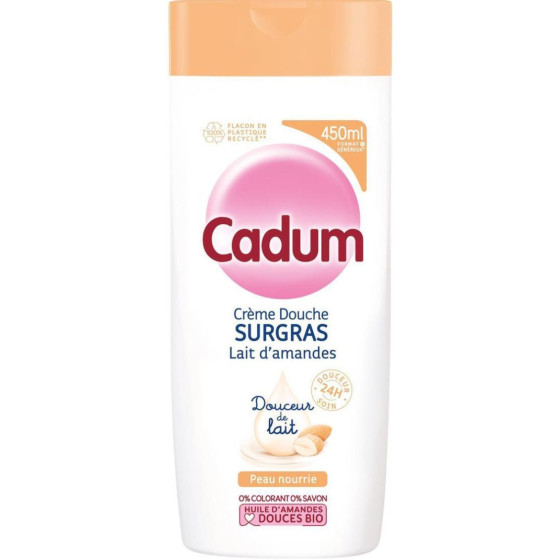 CRÈME DE DOUCHE CADUM SURGRAS LAIT D'AMANDE BIO 450ML