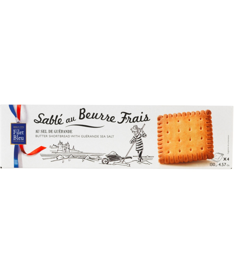SABLES AU BEURRE FRAIS AU SEL DE GUERANDE 130 G