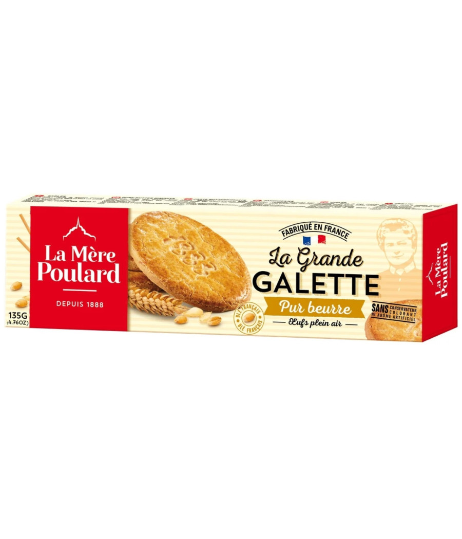 LA GRANDE GALETTE PUR BEURRE LA MERE POULARD 135G