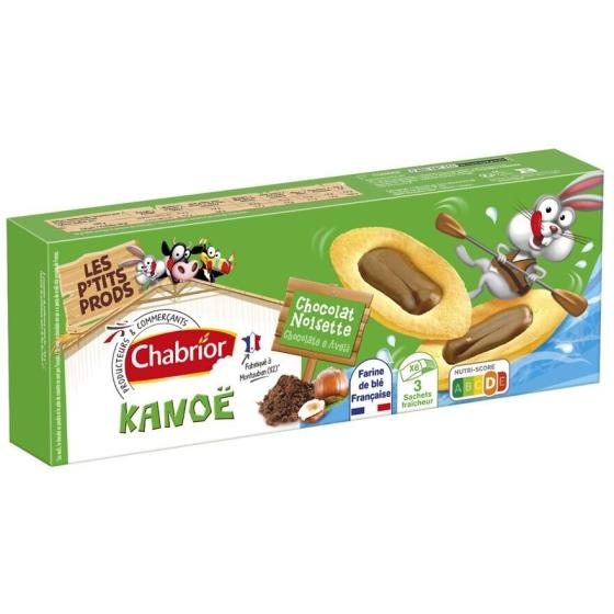 BISCUITS KANOE CHOCOLAT NOISETTE CHABRIOR 120G