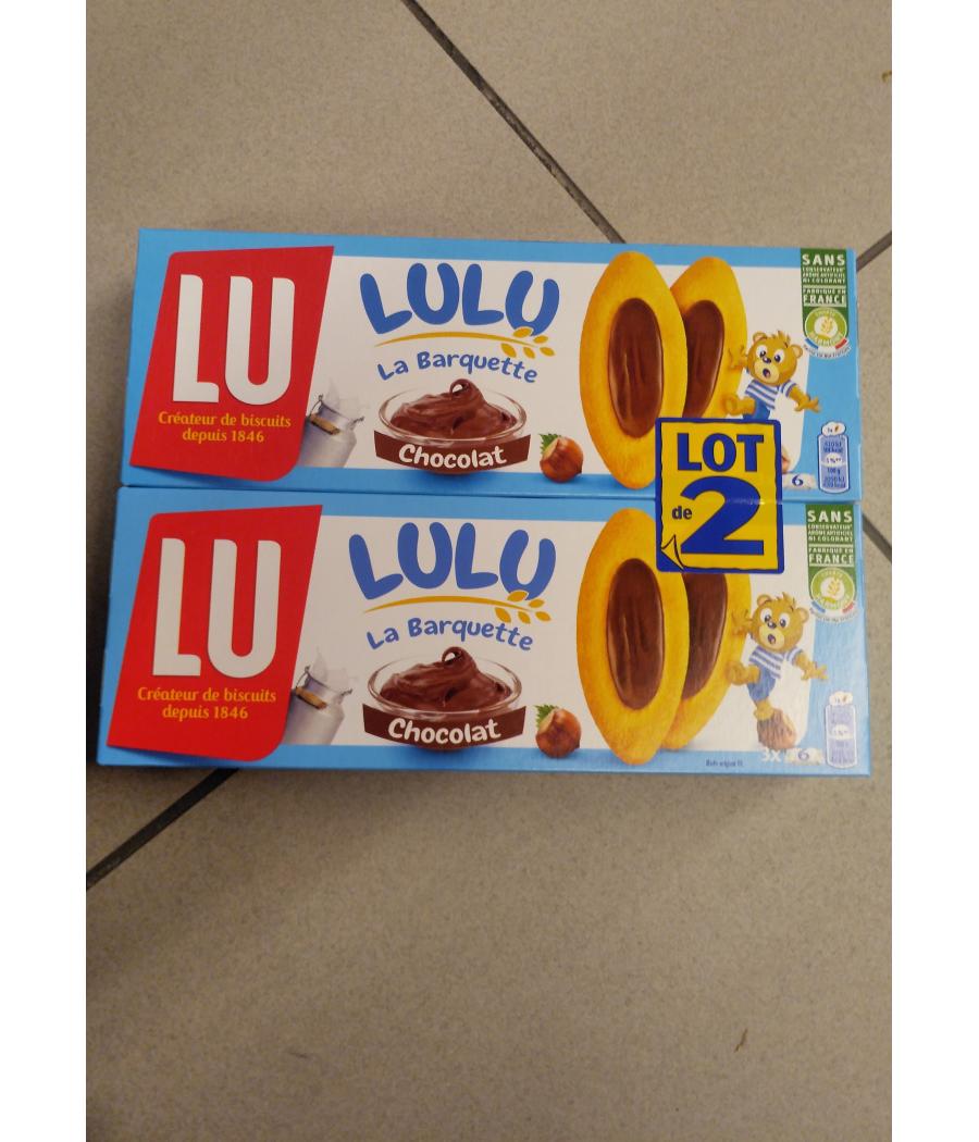 LULU LA BARQUETTE CHOCOLAT 2X120G