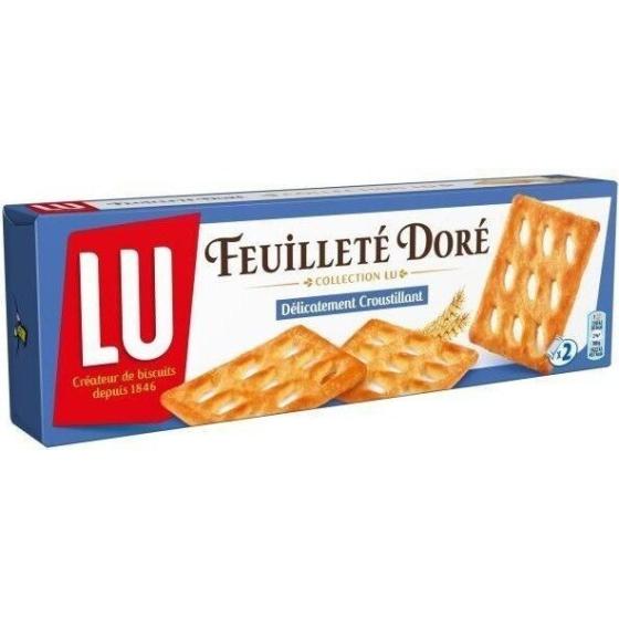 FEUILLETE DORE COLLECTION LU 125 G, 2 SACHETS DE 8 BISCUITS