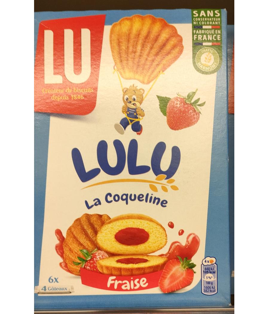 GATEAUX FOURRES A LA FRAISE LA COQUELINE LU 165G