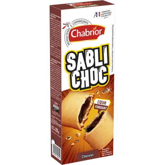 BISCUIT SABLI CHOC CHOCOLAT CHABRIOR 225G