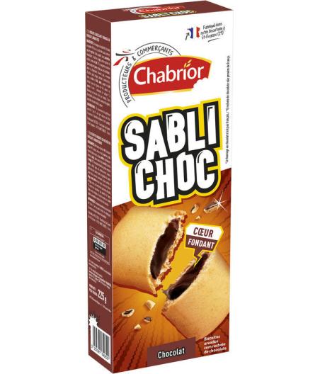 BISCUIT SABLI CHOC CHOCOLAT CHABRIOR 225G
