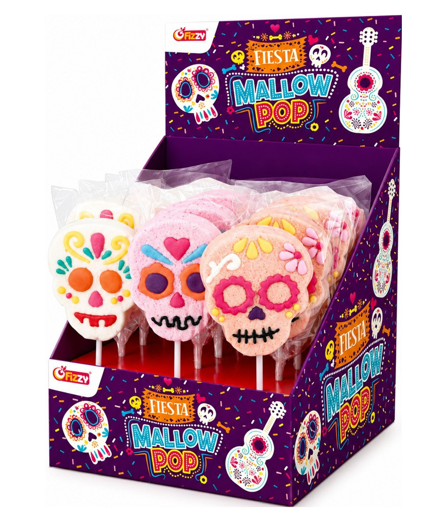 SUCETTE FIZZY FIESTA MALLOW POP HALLOWEEN 35G