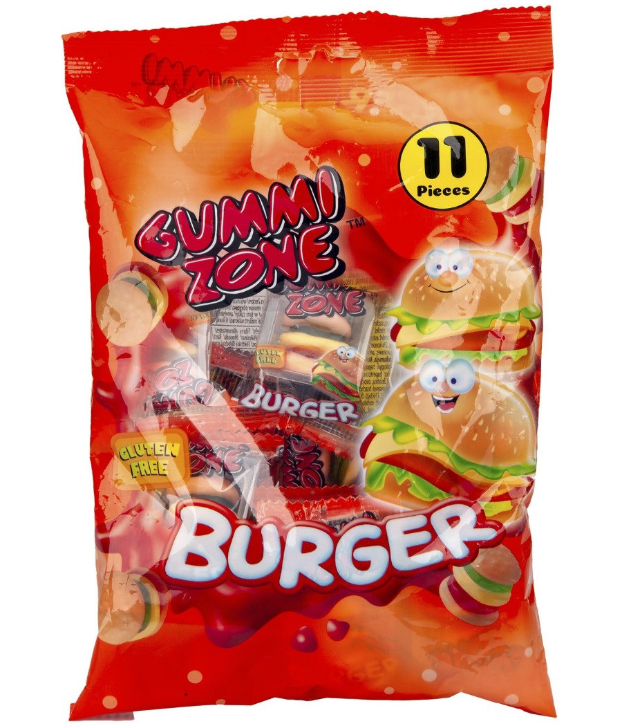 BONBONS FIZZY BURGER GUMMI ZONE 77G