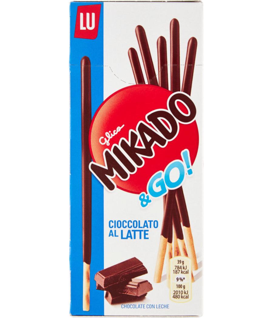 GLICO MIKADO & GO CHOCOLAT AU LAIT LU 39G