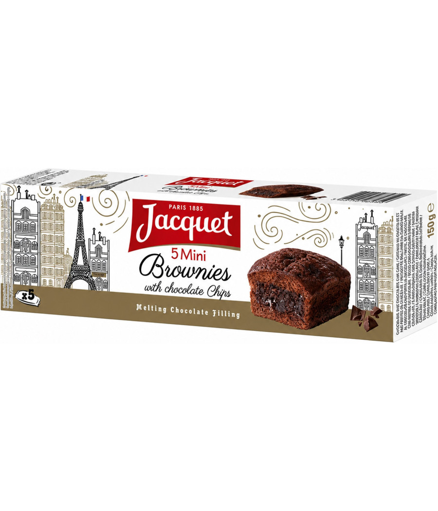 MINI CAKES AUX PEPITES DE CHOCOLAT JACQUET X5 150G