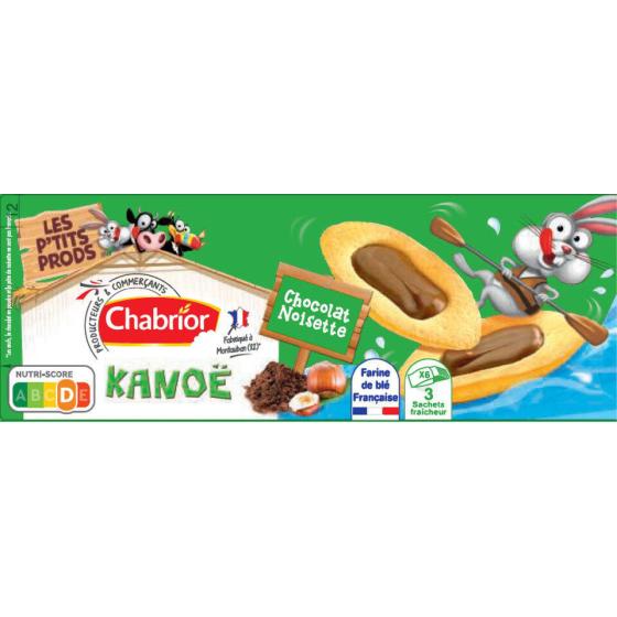 BISCUITS KANOE CHOCOLAT NOISETTE CHABRIOR 120G